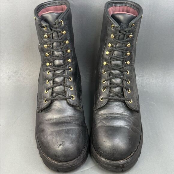 Chippewa leather Logger lace up boots men size 9 Wide main image 5